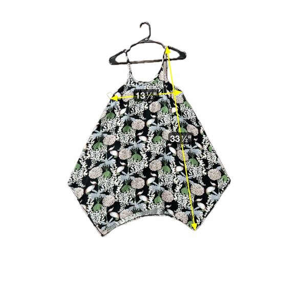 Pieces Of A Dream Floral Sleeveless Swing Dress Black Multi Bohemian NWT - Picture 7 of 9